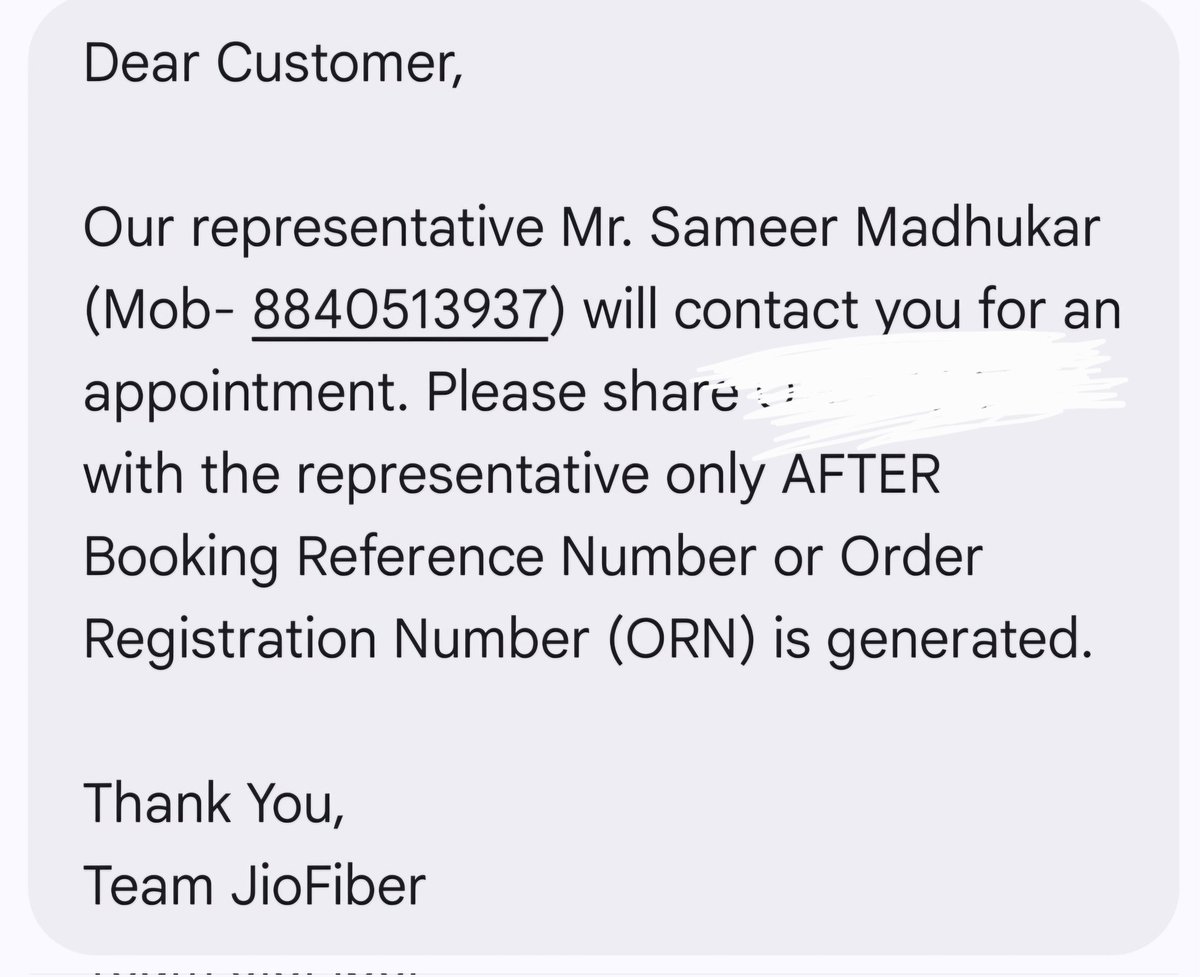 AP_Hindustan's tweet photo. 🚨 @JioFiber @reliancejio

Payment of ₹3332.46 for Jio AirFiber installation was collected on 21 June. Your executive committed that the installation would be completed by 10:00 AM on 22 June, but it has still not been done.

Neither the executive nor the support team is providing a satisfactory response. This delay and lack of communication are highly disappointing.

Kindly resolve this issue immediately.

📱 Registered Mobile: 9369511110

#JioAirFiber #JioFiber #JioCare #CustomerService #ConsumerRights