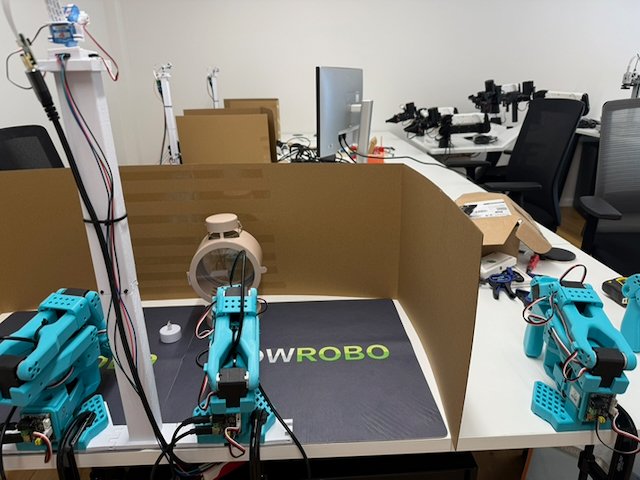 VilleKuosmanen's tweet photo. @pravsels and I are building @armnet_dev to make Physical AI research move at the speed of software. Run your code on a real robot any time from anywhere in the the world.

we can't wait to share more, but until then here's a sneak peek behind the scenes 👀 https://t.co/611CYIInsa