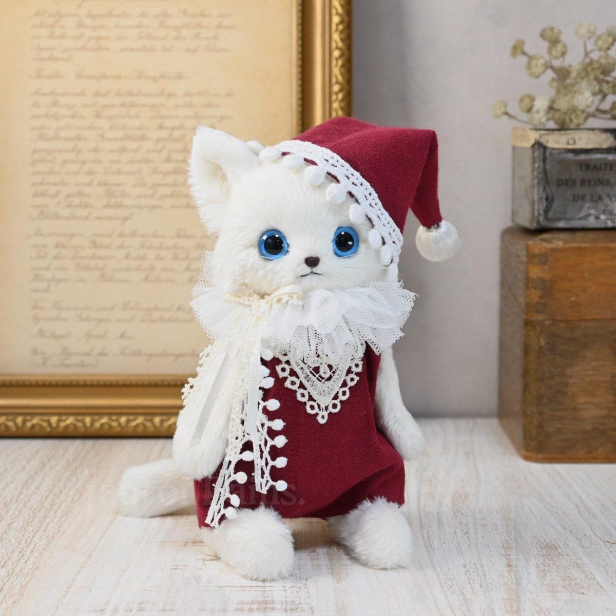 Jam or Pains.様 ✽ 眼帯猫 🕯️シュガーキャンドル ローズ❤️白猫 砂糖菓子×キャンドルを