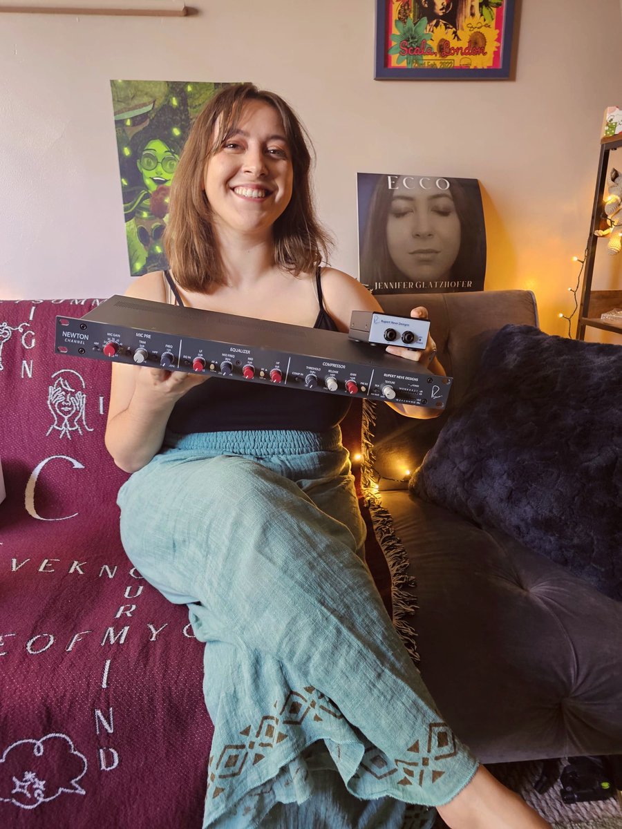 soundonsoundmag's tweet photo. Jennifer G from Knebworth was the UK/EU/ROW winner of the May 2026 Rupert Neve competition and won a Newton Channel and RNDI-M  

"Looking forward to setting everything up and putting it into action in our home studio. Will be greatly used for my next album and musical projects. Thank you so much!"

Thank you @Rupert_Neve for the prize and congrats again Jennifer!