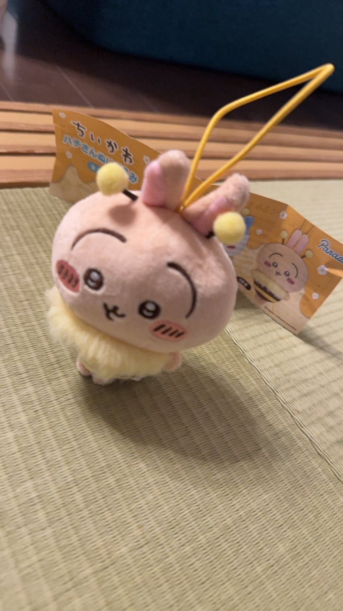 nanasati1's tweet photo. 1/3で無事に推しをGET❣️めでたし。
ちいかわ　ハチさんぬいぐるみ https://t.co/SJ0xHqDk7e