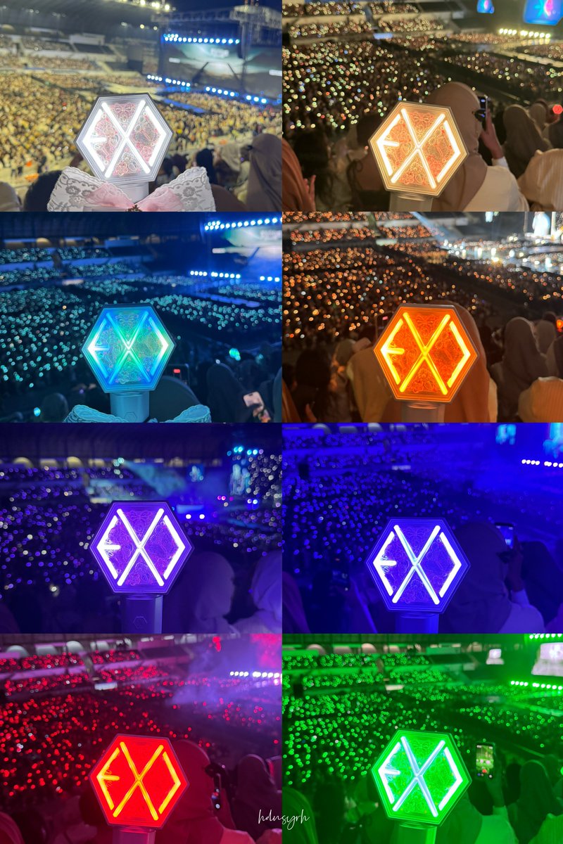 hdnsyrh's tweet photo. From searching for aesthetic eribong photos on pinterest to finally taking my own beautiful eribong photos 🥹

Btw siapa level 1/2 yg ada eribong colour pink, hijau orange (kokobop), rainbow (ending) &amp; any colour yg I tak ada, can you share it with me 🙏🏼 #EXhOrizoninKL  #ExoinKL https://t.co/MbSMCHClIt