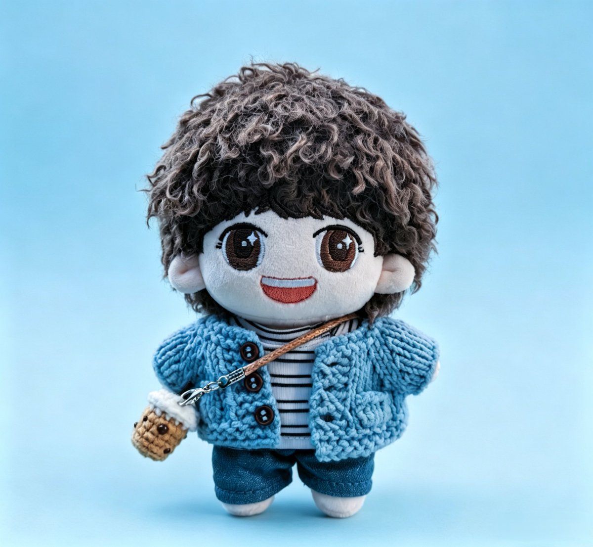 parkheart_air's tweet photo. Booking Announcement
Name: Magiccurl Heart 
Contain:  10cm standard Cotton doll
Suit: Sweater&‌striped tee&pants
Special gift for booking: Right or wrong sign 
Special gift for over 200 members: ‌Bubble tea‌'s bag
Price: 198 rmb without armature / 210 rmb with armature (without transportation expense)
Duration: June 22rd - July 15th
Dilivery: September

Special Add-on Purchase Event
For every order of one Magiccurl Heart, you can purchase light‑stick stands at 40 rmb per pair (Chinese mailand 's delivery fee is 3.5 rmb). 
Orders placed via the Taobao app can be shipped within one week after the group order ends. Overseas customers may choose to have them shipped together with the cotton doll at a later time.

For Toabao app's users, you can order them in ParkHeart's shop.
For Japanese fans, please contact with @mm_cool0205 who help us collect the information.
For Korean fans: without armature 44800w, with armature 47500w, light‑stick stands 9100w, delivery fee 8500w(A week). You can message me and I will give you the bank account.
For Thailand fans: Please contact with @Snowflakekkk .
For other countries' fans, please message me if you want.