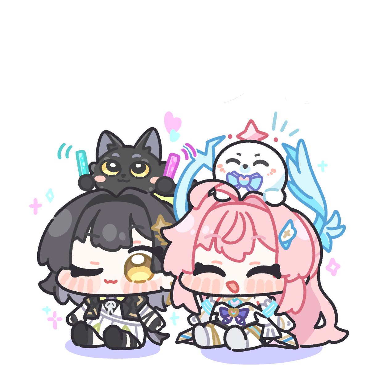 syurikenmaru's tweet photo. かわいいペット達🖤🩷
🐈‍⬛🦭
🥰🥰
#鳴潮 #鳴潮コレクション #WutheringWaves https://t.co/pbGVHmE5iS