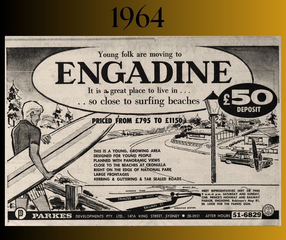 craigkellyAFEE's tweet photo. In 1964, you could buy a block of land in Engadine for £750.

At the time, the basic wage in Australia was £15 8s per week, or around £800 per year. 

So back then, for the equivalent of one year’s salary on the basic wage, you could own a block of land. 

And the deposit was a little over three weeks’ wages.

Fast forward to today, and the median house-and-land price in Engadine is $1.6 million — say around $1 million for a block of land alone.

 The current minimum full-time wage is around $50,000, so you now need 20 years of wages to buy what you used to be able to buy with one. 

Alternatively, using the RBA inflation calculator, £750 in 1964 is worth the equivalent of around $30,000 today. 

So what would be worth $30,000 today if land prices increased in line with inflation, instead will cost you $1 million. 

This is the result of decades of governments artificially restricting the supply of land for housing, combined with excess rates of migration over the past two decades - destroying the dream of homeownership for millions of young Australians, and fundamentally changing Australian society for the worse.