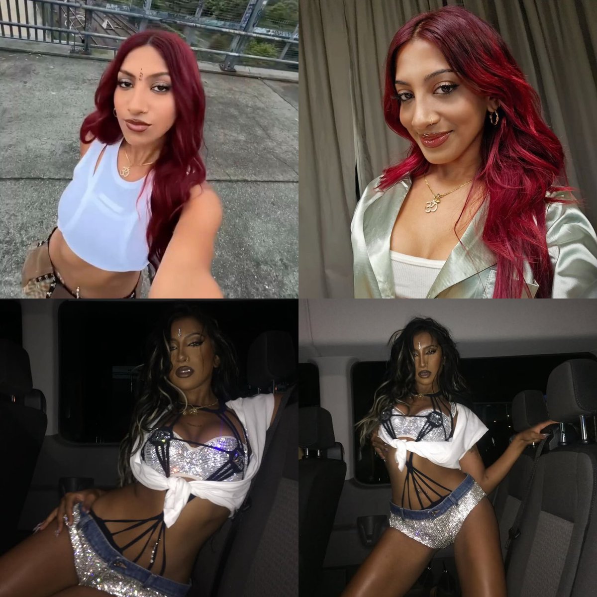 pinkmanzie's tweet photo. Manon has looked like that since debut, but I can't say the same for your fave. She needs to put the tanning spray down and stop misusing AAVE https://t.co/ydMzF3kLsc