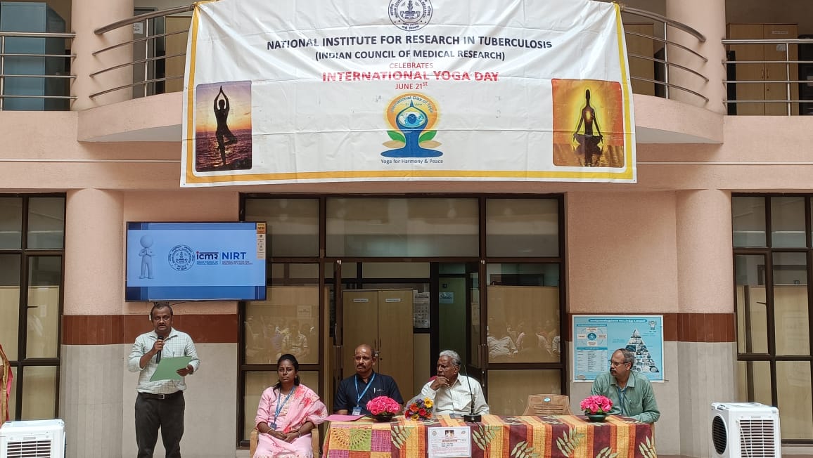 icmr_nirt's tweet photo. 🧘‍♀️ ICMR-NIRT observed the #InternationalDayofYoga2026 under the theme "Yoga for Healthy Ageing". The event featured meditation, an expert talk by Prof. Avinasilingam, and a yoga demonstration by the @ICMR_NIRT team. #IDY2026 

@ICMRDELHI @DeptHealthRes https://t.co/UypMsbKihV