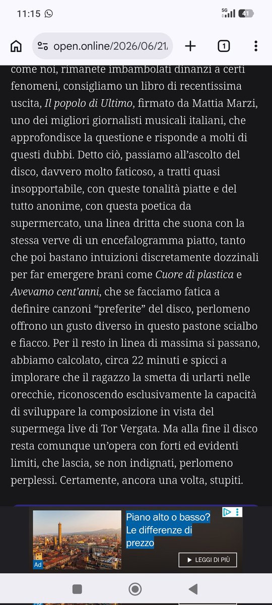 beforeyougo__'s tweet photo. L'ultimo album di Niccolò può piacere e non, ma questo articolo lo trovo davvero troppo critico."Scrittura elementare", "retorica insopportabile", "lui per portarsi più gente possibile dalla sua, forza la mano con questa narrativa degli ultimi, piuttosto buffa"
MAH https://t.co/u3TLhyGPFI