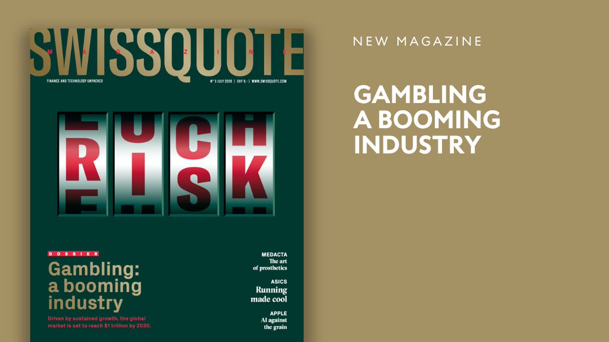 Swissquote's tweet photo. Despite uninterrupted revenue growth since 2020, the #gambling sector continues to struggle on the stock market. A look at why. 📈
▶️ Find this new issue of #swissquotemagazine at your local newsagent (only in Switzerland). 📰 https://t.co/ZT6RfL7wp6