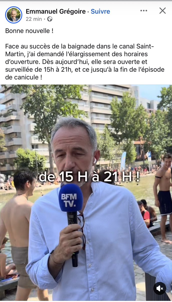 BVHparis's tweet photo. « Bonne nouvelle ! » 

(Il travaille quand à la mairie au fait ? Et qui paie ces dizaines de vidéos ?) 🤔🤡 #saccageparis https://t.co/I6nJPtJtZX