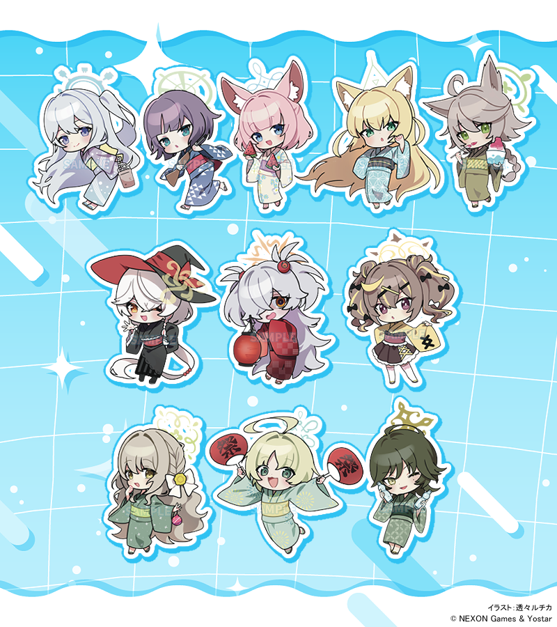 SukitouLuccica's tweet photo. 【🩵お知らせ🩵】

ブルーアーカイブ公式 
C108 現地限定 / 通販限定グッズのミニキャライラスト26体を担当いたしました！ https://t.co/A7IvHikFV5