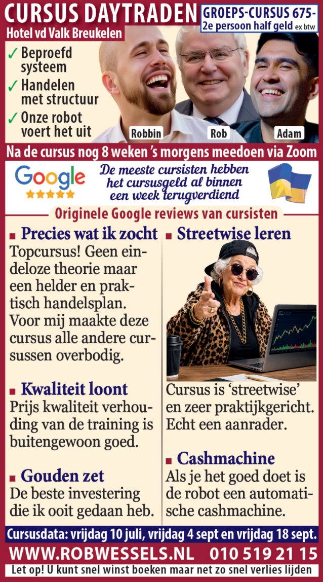 theRobWessels's tweet photo. #robwessels #daytraden #daytrading #cursusdaytrading #cursusdaytraden #cursus #daytrading #cursus #daytraden #aandelen #beurs #aex #dax #opties #beleggen #ayden #aegon #ahold #akzonobel #arcelormittal #asm #asml #asr #dsm #heineken #imcd #ing #kpn #nn #philips #prosus #randstad https://t.co/GGgECfToQh