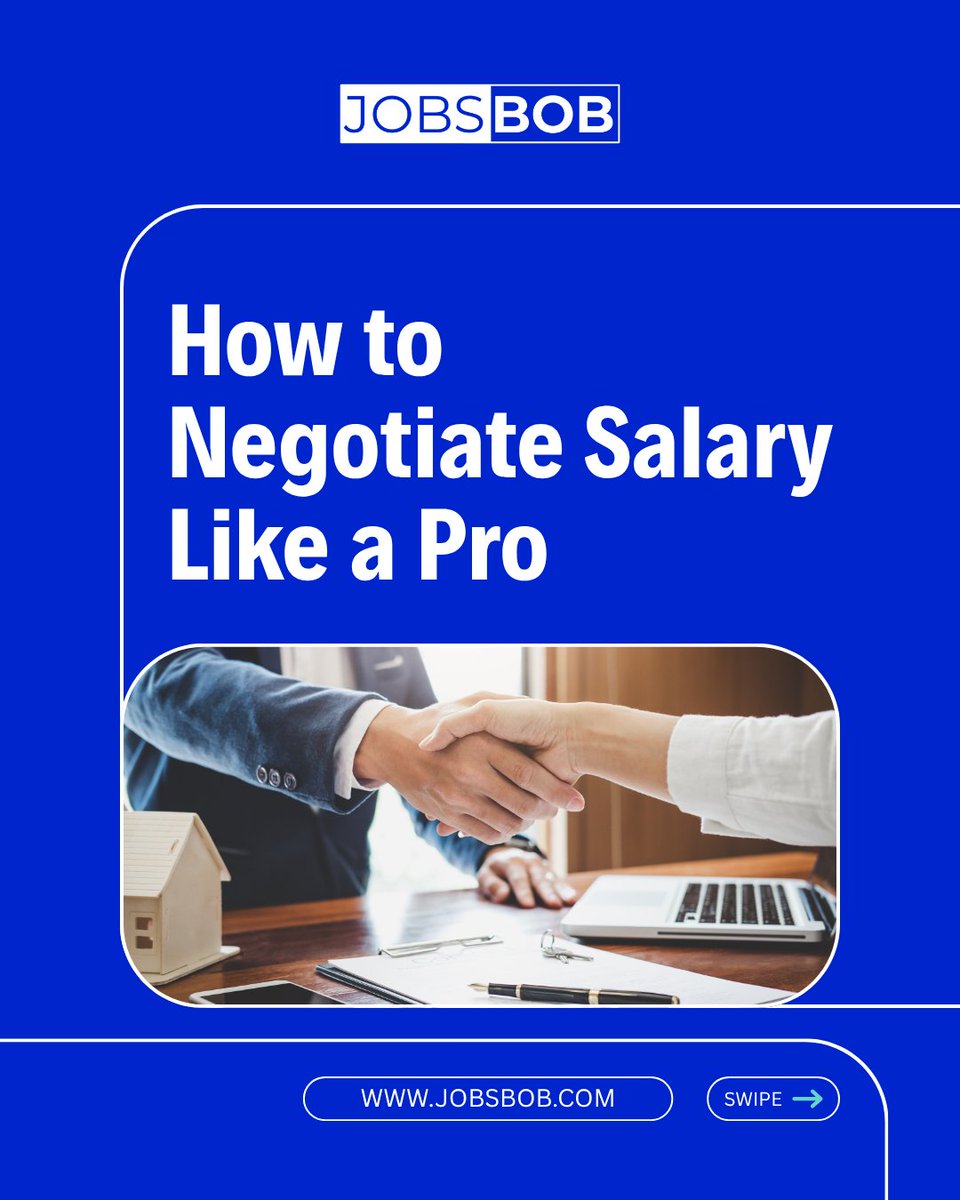 JobsBobOfficial's tweet photo. Most candidates accept the first offer. 💰

The smartest candidates negotiate. 🚀

Learn how to negotiate salary like a pro and maximize your earning potential.

#SalaryNegotiation #CareerGrowth #JobSearch #CareerTips #JobsBob https://t.co/PD3I8eZewi