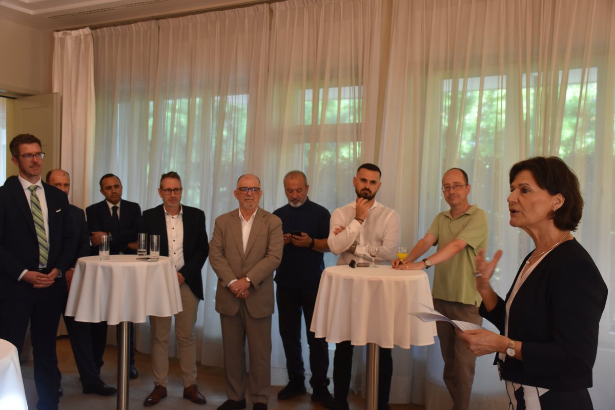 swissaal's tweet photo. Strengthening the ties between Switzerland and Albania through business cooperation.

Swiss Albanian Chamber of Commerce was pleased to co-organise, together with the Embassy of Switzerland in Albania, a reception bringing together representatives of Swiss companies. https://t.co/erGL0ryHQ0