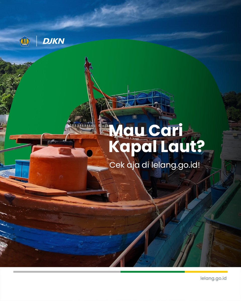 DitjenKN's tweet photo. Buat #SobatKaeN yang lagi nyari kapal, intip dulu #InfoLelang kali ini π³ https://t.co/V6fbnm12jq