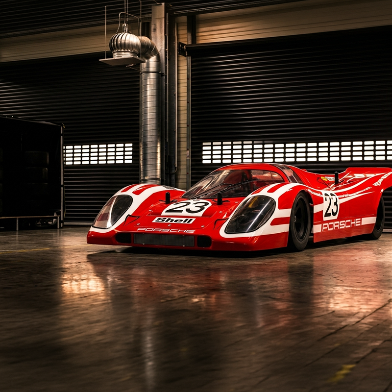 jason9394's tweet photo. Le Mans royalty resting in the shadows. 🇩🇪🏁🔴#Porsche917 #917K #LeMans24 #SalzburgRacing #PorscheClassic #EnduranceRacing #ClassicRacing #Group5 #CarCulture #GarageShot #RetroRacing #AutomotiveDesign #ClassicDriver #AI #RC #Tamiya #GroupC https://t.co/Lq0kLfUd60