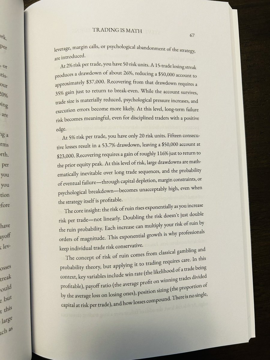 The math behind trading account destruction: 1/2 🧵