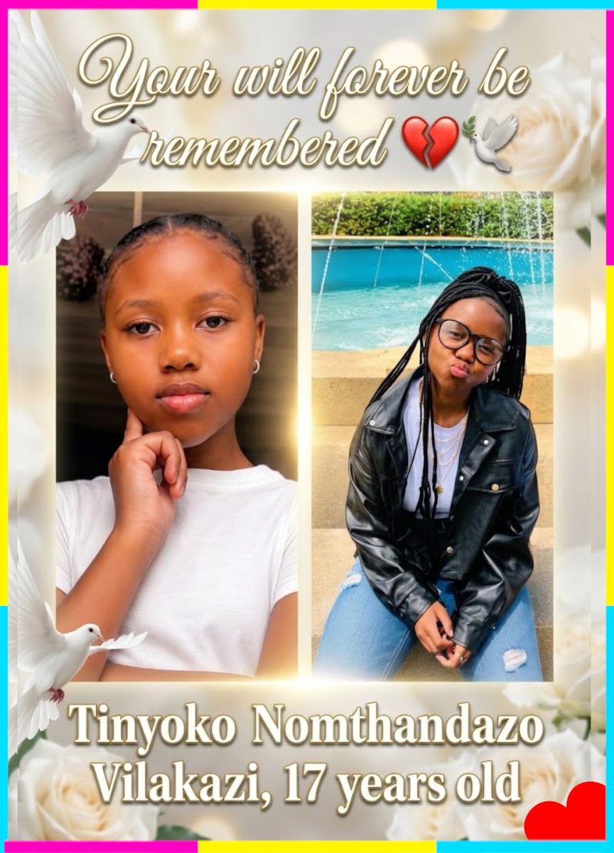 SSiTVSA's tweet photo. RIP 😭 A Grade 12 student died after being hit by a car while walking home from extra classes in Lenasia South, Johannesburg. Tinyoko Nomthandazo Vilakazi, 17, died at the scene at the corner of Sheffield and Lancaster Roads 💔😭 JMPD is investigating 💔🕊️ https://t.co/4qx69D39nZ