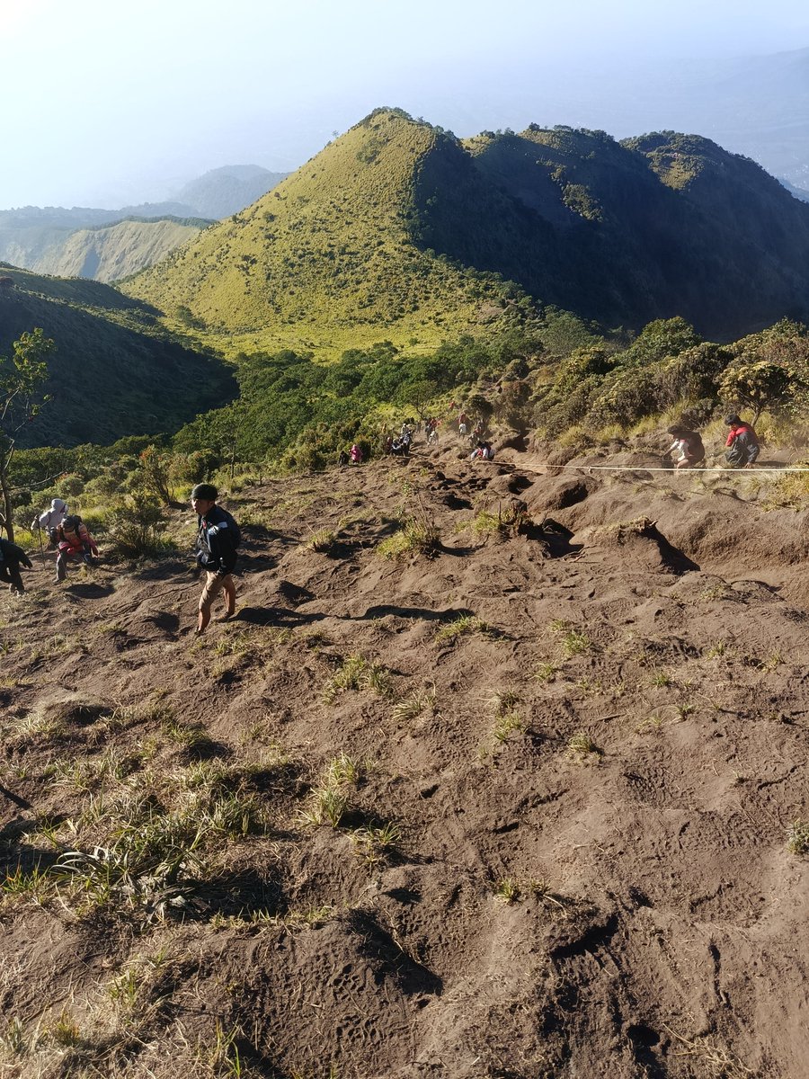 chrystanto_'s tweet photo. JALUR PALING NAJIS. SUMMIT JAM 2 PAGI GA KELIATAN KALO JALURNYA BEGINI, PAS TURUN LANGSUNG NGEDOWN GARA GARA NGELIAT LANGSUNG TERJALNYA AMPUN AMPUN. PANTESAN AMPE ADA TALI ANJ https://t.co/9OwMlcR4Gv