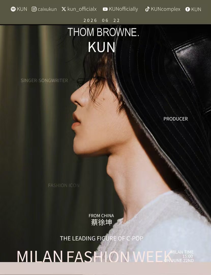 kkkyeon82's tweet photo. KUN graces the sacred catwalk of fashion capital Milan, reimagining the boundless charm of high-end contemporary aesthetics.

KUN’s MFW moment #KUN #KUNxTHOMBROWNESS27 #THOMBROWNE #MFW @kun_officialx @ThomBrowne https://t.co/XMdF0KfgR8