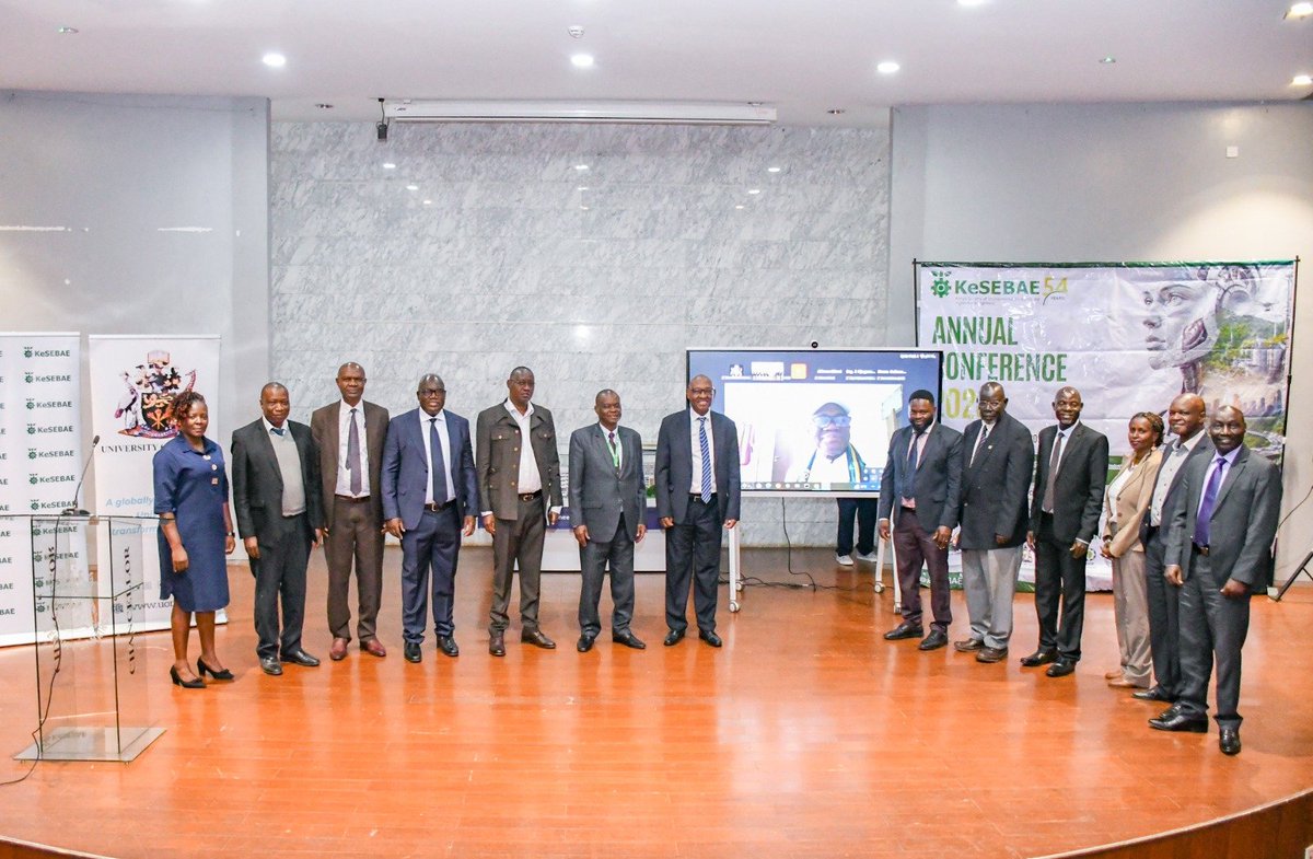 UoN_Engineering's tweet photo. #HappeningNow:52nd #KeSEBAEConference2026 @uonbi  theme: Artificial Intelligence for the Transformation of Agriculture, Industry, Infrastructure &amp; Environment. The conference provides a platform for innovation collaboration &amp; shaping Africa's engineering future @KeSEBAE1 @uonbi https://t.co/R4U7Jt4ssa