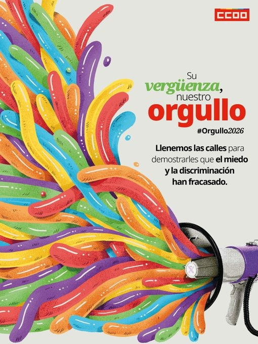 CCOOExtel's tweet photo. 🫂 Llenemos las calles para demostrarles que el miedo y la discriminación han fracasado.

✊ Su vergüenza, nuestro orgullo. https://t.co/2r4cyNbJQc