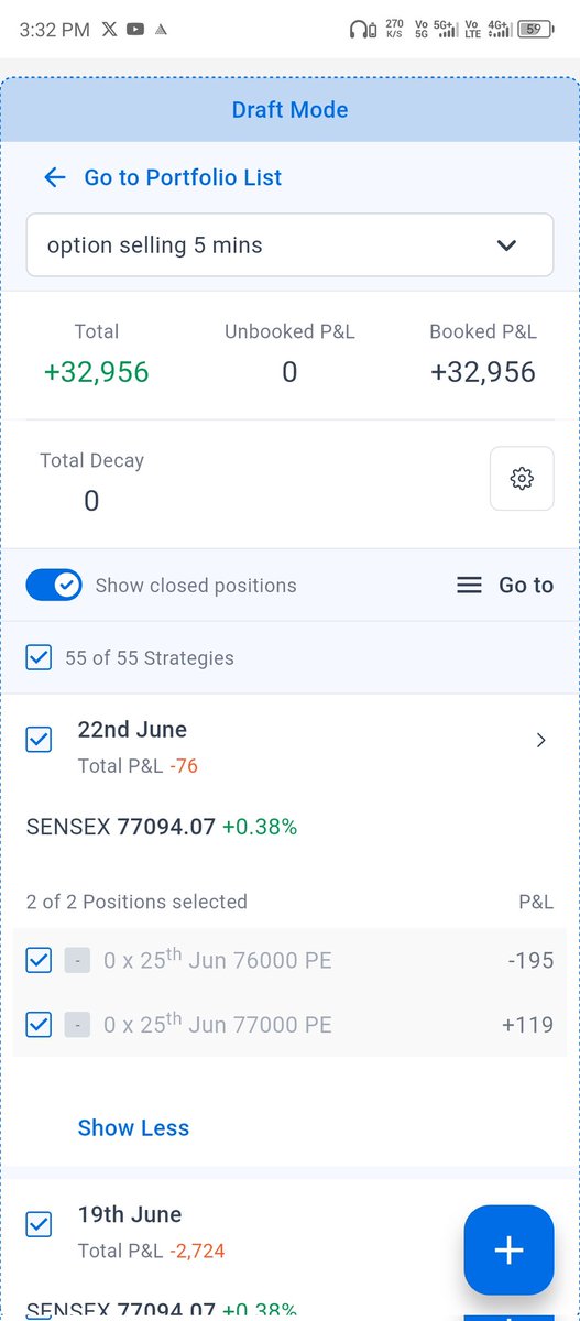 KumarJeven's tweet photo. Today's demo loss ♥️ in sensex.

Capital = 1L
Type of trade = Selling 

#Verifiedbysensibull
#Nifty
#stockmarket
#banknifty
#vix
#sensexexpiry https://t.co/OizWG92ueM
