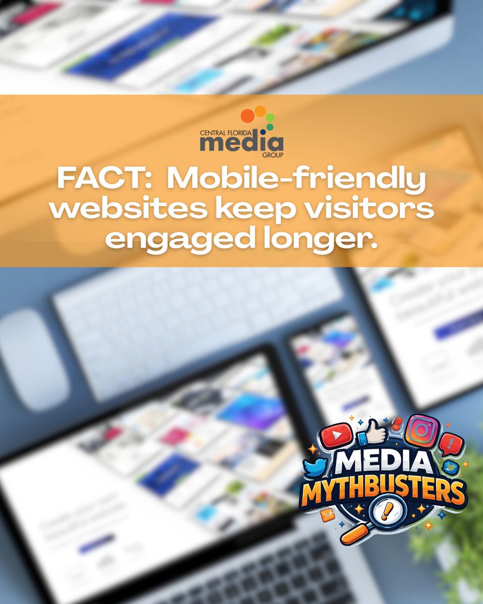 CFLMediaGroup's tweet photo. Your target audience is finding your business from phones, tablets, and laptops (sometimes all three in the same day). 
We help businesses create websites that provide a strong user experience, no matter how your customers find you. Learn more at https://t.co/798dcG20KF https://t.co/oMBnXXNiI8