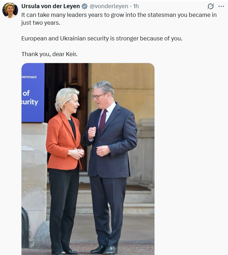 ladysweden's tweet photo. ‼️Pardon me, but what exactly did the President of the European Commission just write? 🙄 She should also resign. https://t.co/vefdUfnxJX