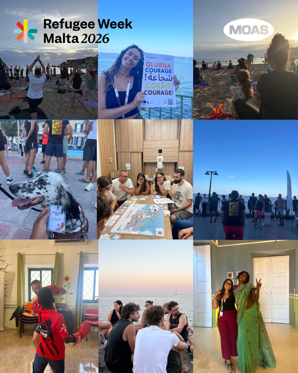 moas_eu's tweet photo. That’s a wrap up! As we celebrate the end of Refugee Week Malta 2026, we couldn’t be more grateful for having a supportive community. 

A huge shout out to our partners and to @Dance Beyond Borders to make this happen. 

#MOAS #RefugeeWeek #Courage #Qlubja #CommunityEvents https://t.co/r3mhbBpH57