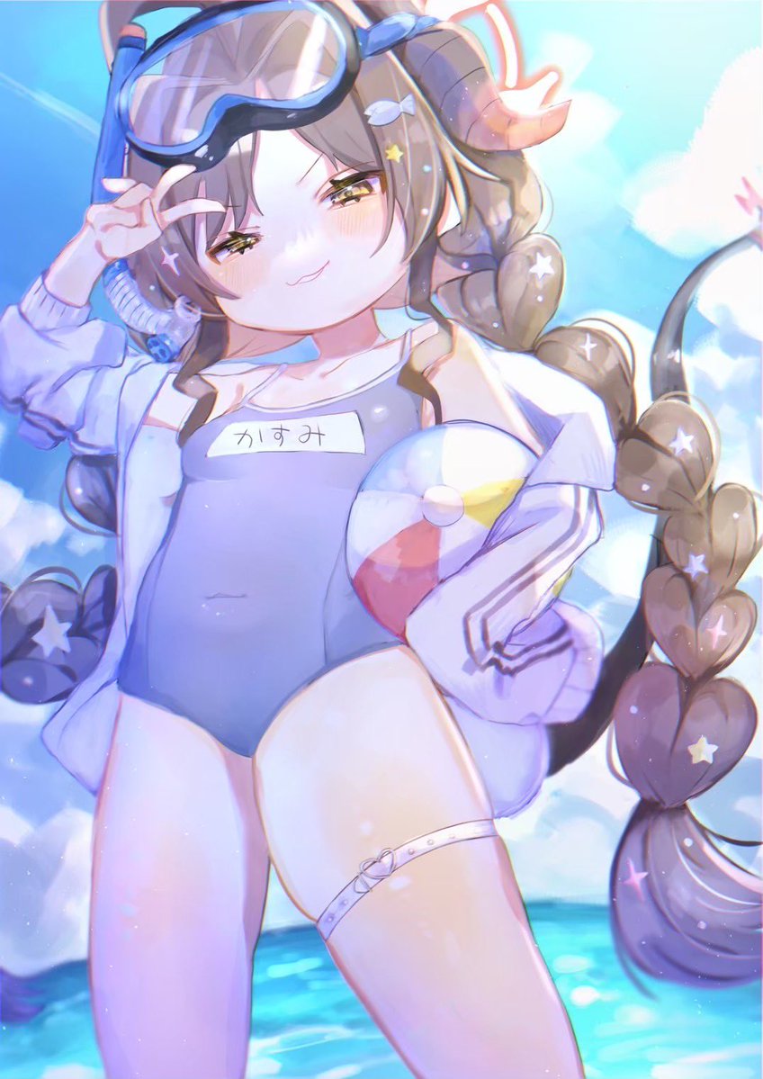 momajiro_t's tweet photo. ちなみに別デザイン水着カスミは過去に3回描いている(描きすぎ) https://t.co/hhrDdqo3nS