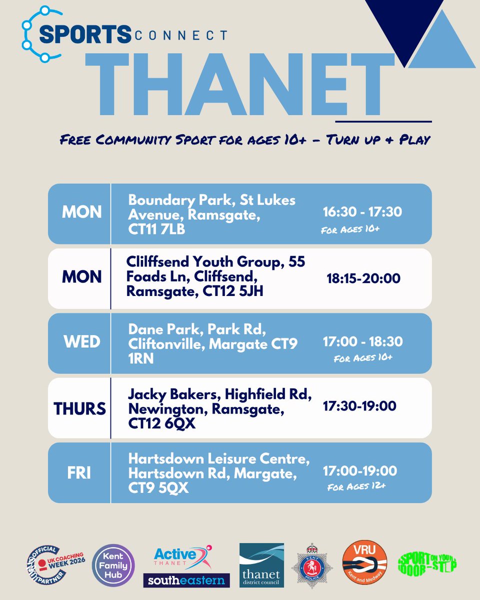 sportsconnectUK's tweet photo. ⚽🏀🏸 Get involved with Sports Connect Community Sessions.

Completely FREE to attend with no booking needed.

For more information about our Community Sessions, visit https://t.co/g2K8vR7tkP. 

#SportsConnect #SportForChange #Community #YouthEngagement #FreeSport https://t.co/6aJ833hq4A