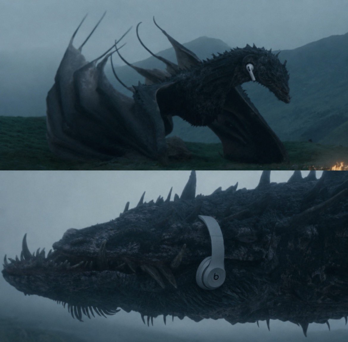 e_fosa08's tweet photo. I'm convinced Sheepstealer ignored every High Valyrian command because he only understands English. 😭

His name is literally Sheepstealer. The signs were there all along.

Meanwhile, Rhaena was out there yelling at a dragon with headphones on. #HOTD #HouseOfTheDragon https://t.co/ypV0R0K142