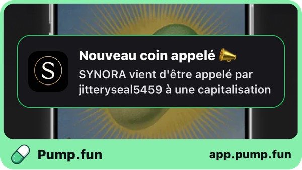 SYNORA2026's tweet photo. Je viens de mentionner SYNORA à 2,06 $USk de capitalisation. Suivez-moi sur l'application https://t.co/DB6jtmPK38 pour recevoir des alertes instantanées : https://t.co/1wsorsSqRV https://t.co/Y5azIlnCGI