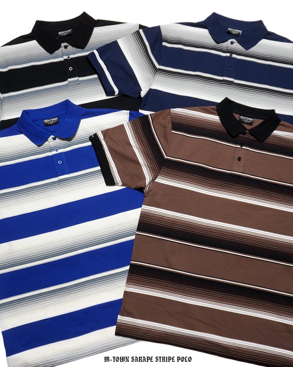 INDOOR_045's tweet photo. M-TOWN SARAPE STRIPE POLO SHIRTS
L.A.アングラストリートブランドより、サラペデザインを落とし込んだ西海岸の雰囲気漂うボーダーポロシャツが入荷！オンラインストア更新しました。リーズナブルな価格帯でオススメです。
https://t.co/DIAepDnvbB https://t.co/8xlUIUjxra