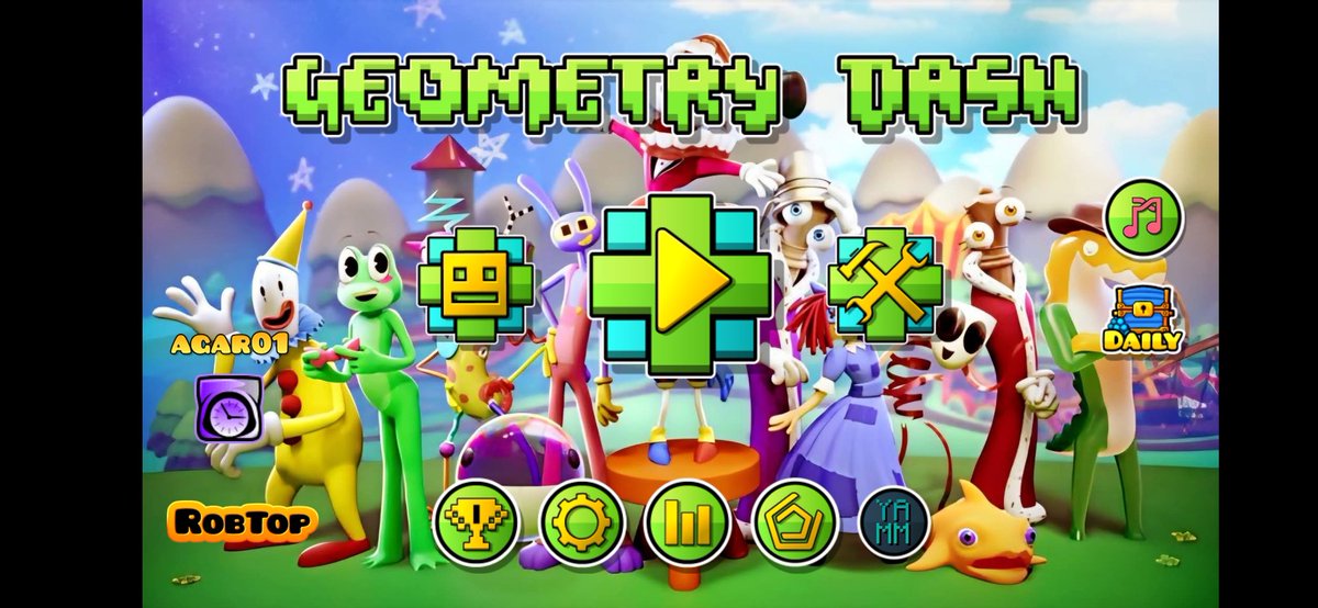 AGAR_2d's tweet photo. TADC Wallpaper X Geometry dash 😍😍😍
#tadc #wallpaper #beautiful #GeometryDash #geode #GD https://t.co/4hoM3OtNDS
