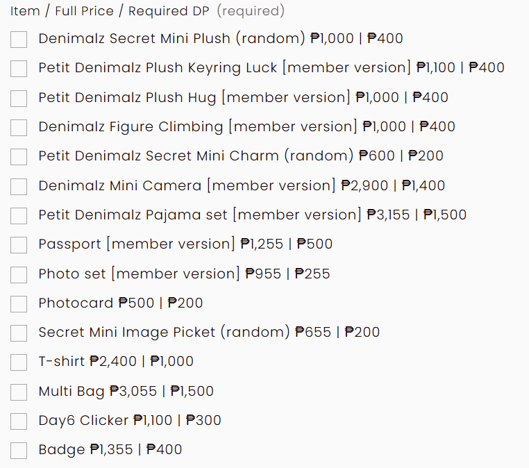 dumberstudios's tweet photo. ph go wts korea proxy buying service offline md

Day6 10th Anniversary Tour The DECADE FINALE in SEOUL Denimalz Secret Mini Plush Luck Hug Figure Climbing Secret Mini Charm Camera Pajama set Passport  Photo set Secret Mini Image Picket T-shirt Multi Bag Day6 Clicker Badge 

✅50,000KRW benefit photocard
• all in price + local sf
• DOO: Jul 1, 6pm | Aug ETA
• Full or down payment starts at ₱200
• Rem. balance by arrival to PH

Order Form: https://t.co/9wPeltaW7C