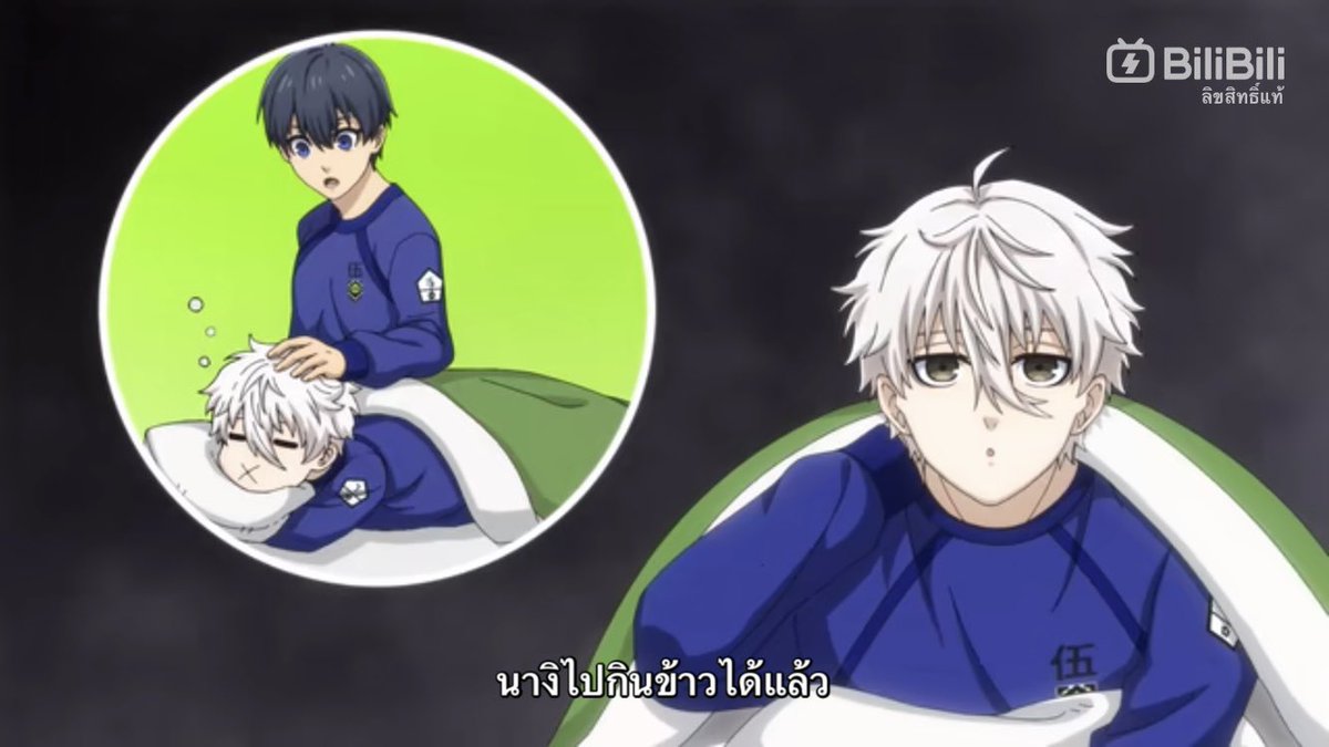 hntmeow's tweet photo. แต่ซีนนี้มันน่ารักจริงเอ็นดูอะ55555555 ไองิมันคิดถึงยจจังเพราะไม่มีคนปลุกไปกินข้าว แล้วลูบหัวด้วย งืม ๆ 🫪 https://t.co/Fep33Tk01I