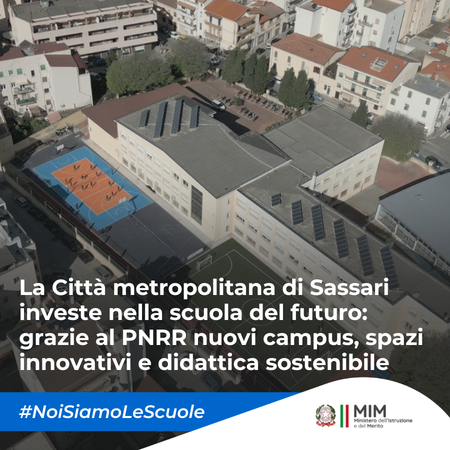 MIsocialTW's tweet photo. #NoiSiamoLeScuole, questa settimana è dedicato a cinque interventi di edilizia scolastica realizzati dalla Città Metropolitana di Sassari grazie ai fondi per la costruzione di nuove scuole e per la messa in sicurezza e riqualificazione degli istituti.
▶️ https://t.co/lOG6rfttoD https://t.co/mwqy0ome2H