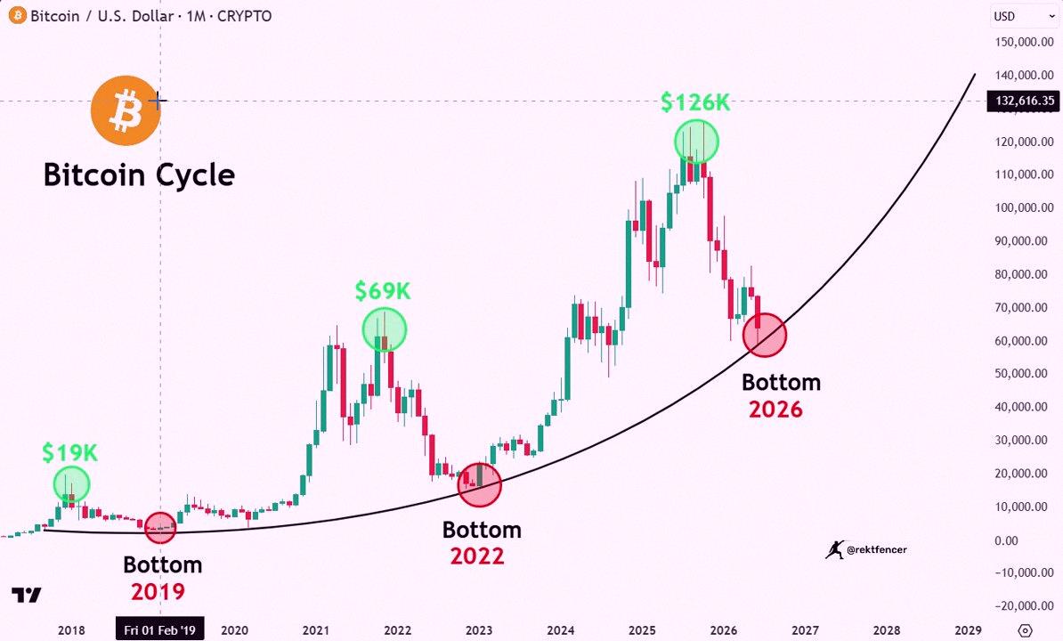 szayaka614's tweet photo. ビットコインが最高の買い溜めゾーンに入ったよ📈

2019年：$BTCは1,960%急騰
2022年：$BTCは675%急騰

2026年も同じシグナルが出てる✨

市場はもう一度チャンスをくれてるんだ。 https://t.co/owDZej9FeC