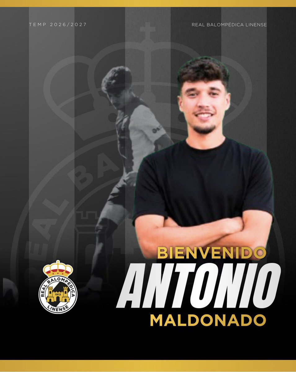 RBL1912's tweet photo. INCORPORACIÓN| Antonio Maldonado

La Real Balompédica Linense SAD ha llegado a un acuerdo con el defensa Antonio Maldonado Castro, quien jugará en nuestra entidad durante la próxima temporada.

🔗: https://t.co/KP2sUEQ3lI https://t.co/r2cVKWyAIb