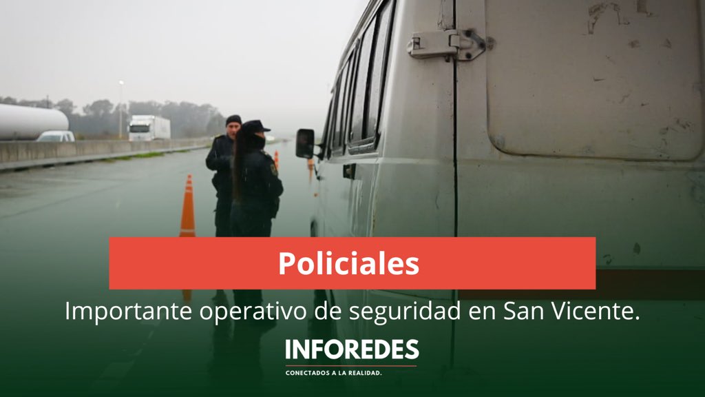 InforedesN's tweet photo. 🚔 Operativo de seguridad en San Vicente.

✔️ Secuestraron casi 850 gramos de cocaína.
✔️ Recuperaron vehículos robados.
✔️ Detectaron autos y motos con numeración adulterada.

Los controles se realizaron sobre la Ruta 6, participaron las fuerzas.

#SanVicente #Ruta6 #Seguridad https://t.co/iP5rX2Hy4F