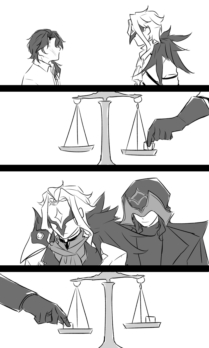 _AzureMei_'s tweet photo. Pantalone + Dottore
Fair exchange (or how I view their relationship) https://t.co/UA46J4vj01