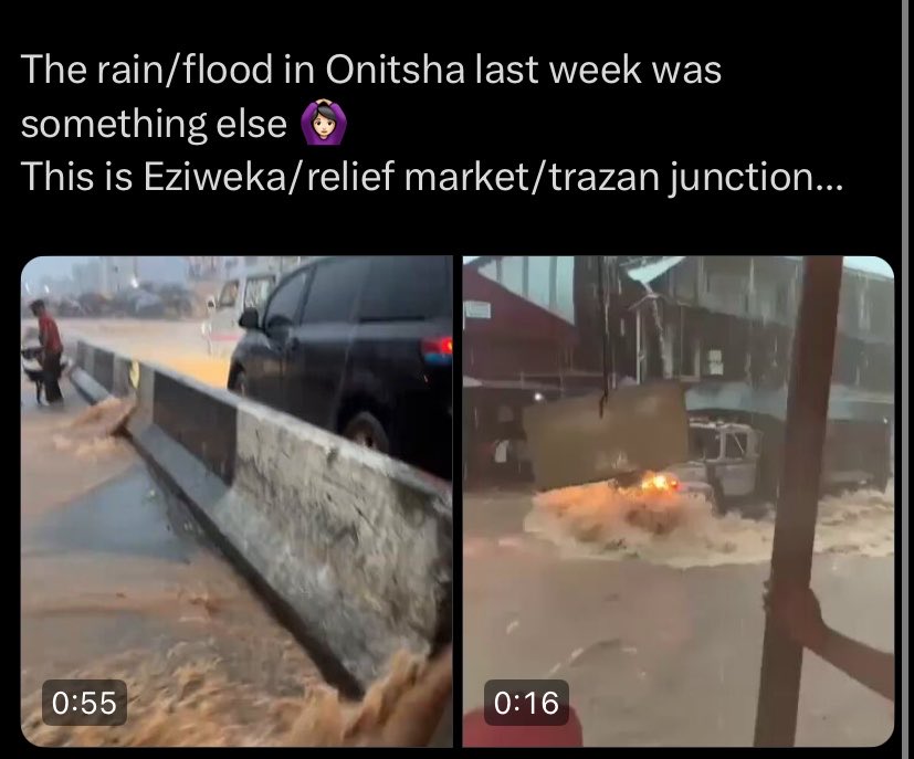 Pathfinder077's tweet photo. Flood has destroyed the entire Eziweka market in onitsha but this doesn’t concern ibos. These MF’s don’t care if the entire SE is destroyed 

Na Wahab Tokubo be their problem. As if they are the only one in Lagos state https://t.co/YQYUVZ0aix