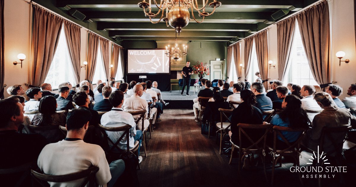 GroundStateVC's tweet photo. Ground State Assembly is a wrap! And wow, what an incredible day it was.

We brought together the global investment community and some of the world’s best technologists, which of course included our own portfolio companies.

Thanks to everyone who took part, including Joachim Schäfer of @IBM, Georges-Olivier Reymond from @pasqal_quantum, @yoramdw of @dealroomco , Nadia Carlsten, Charles Marcus, and our portfolio companies including @QuantWareHQ, QT Sense, Diffraqtion, EuQlid, SiC Systems, Rhonexum, QphoX, @orangeqs, and Sygaldry Technologies. 

Conversations onstage included ‘Making Sense of Quantum: From Breakthrough Science to Venture-Ready Tech’, ‘Creating Value Across the Whole Quantum Computing Stack’, ‘Quantum's Road to the Public Market’, and ‘Sensing Opportunity: The Emerging Market for Quantum Sensing, From Manufacturing to Defense’.

But the conversations in the room between attendees is what made it really special, and we created a lot of value for investors and founders alike.

The feedback has been incredible, and we’ll be 10x-ing this thing next year. Just wait and see.

Look out for podcasts from @BNR featuring on-location interviews with @noordende, @ChadRigetti, and Charles Marcus going live in the coming days on De Grote Tech Show’s podcast feed.