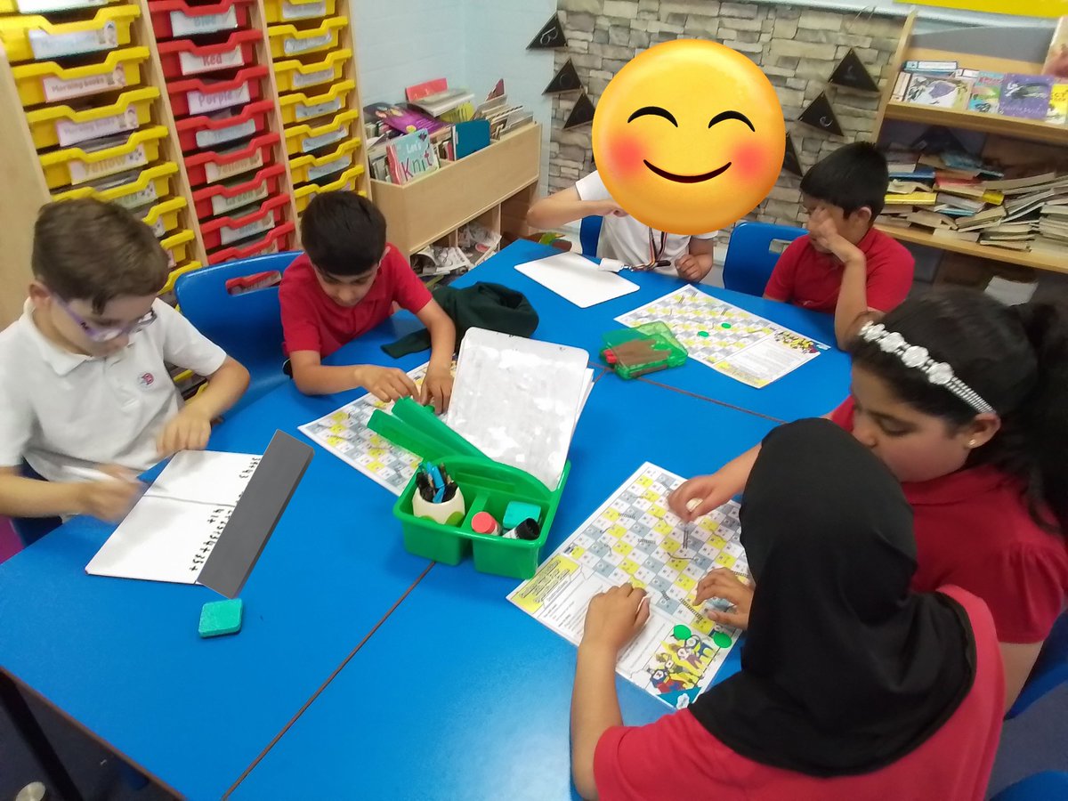 MissBousyf's tweet photo. In maths fluency, we were practising all four operations through a snakes and ladders game. 🎲🪜 https://t.co/TcfHgCp1NL