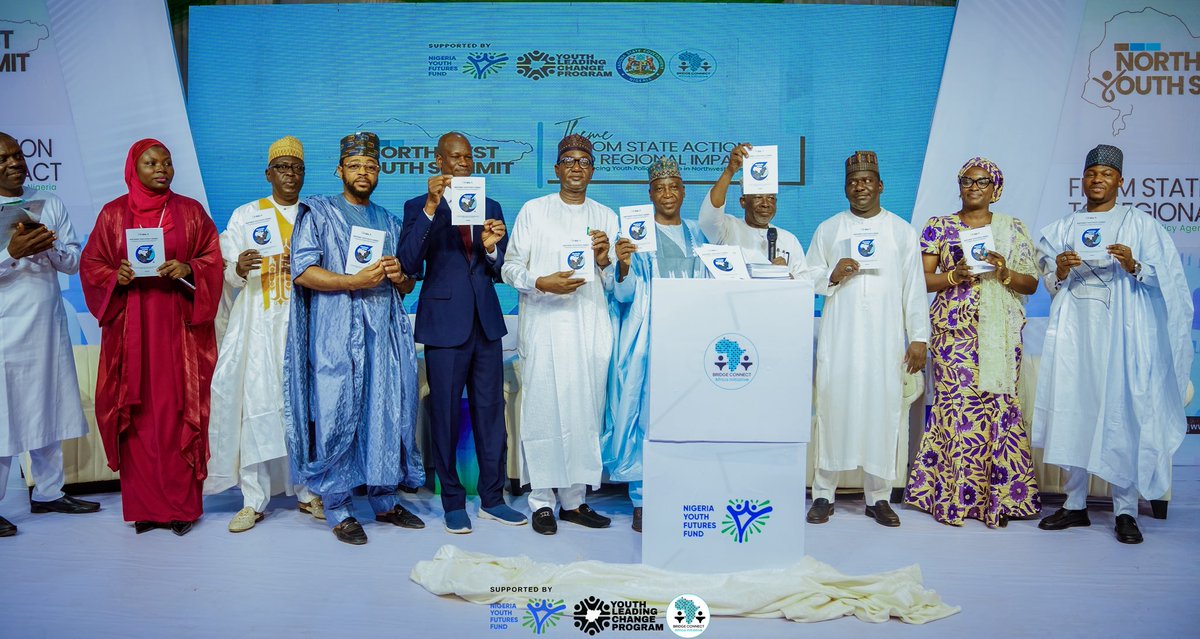 BridgeConnectNG's tweet photo. The Northwest Youth Summit was a Success!🥳🎉

The Northwest Youth Summit concluded with the official launch and endorsement of the Northwest Youth Policy Agenda.

We thank Nigeria Youth Futures Fund (@ng_youthfund ) for seeing this vision with us. 

#nyff #bcaiylcp https://t.co/xTAfjXpP5W
