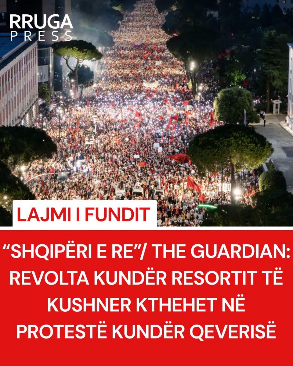 RrugaPress's tweet photo. The Guardian

The revolt against Jared Kushner’s resort project in Sazan Island is becoming  a massive protest against the albanian government; 

#albania #tirana #flamingorevolution #protests #edirama https://t.co/x5PL7YwfKl