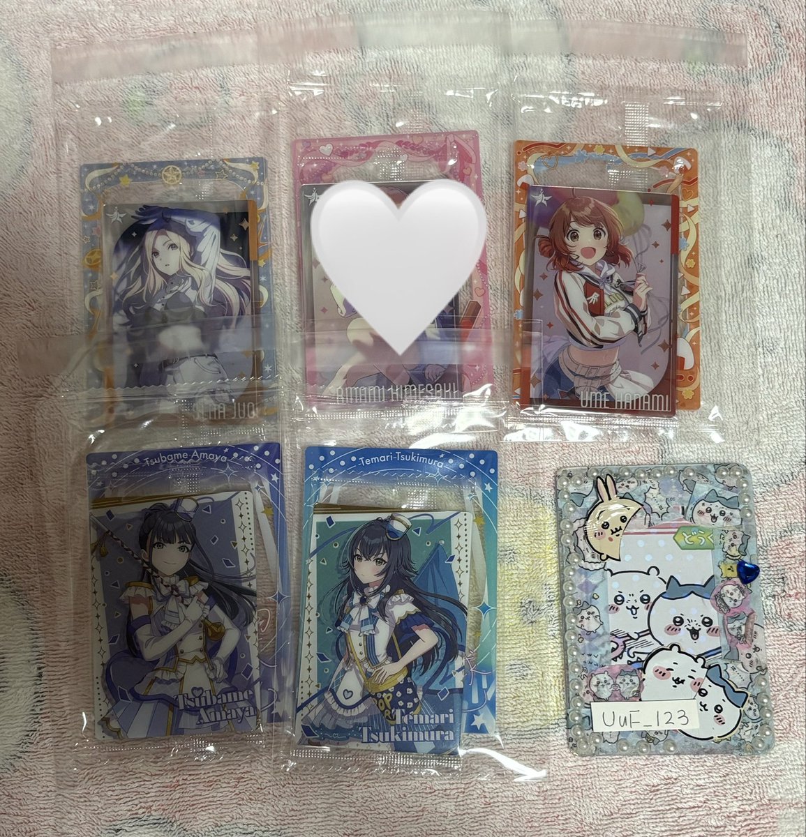 UuF_123's tweet photo. 【交換】学園アイドルマスター 学マス カード&amp;フレーム スティックウエハース

譲❁⃘
手毬、佑芽、燕、星南

求❁⃘
麻央 マーチング>初、美鈴 マーチング各1

郵送📮
麻央優先
お気軽にお声掛けください🙇‍♀️ https://t.co/ZGhwWXnMJ4