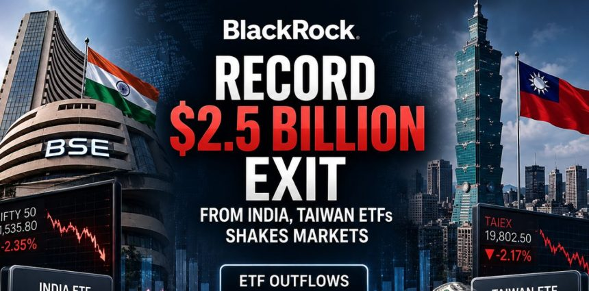 niftytraderin's tweet photo. Record $2.5 Billion Exit From BlackRock India, Taiwan ETFs Shakes Markets
Read More: https://t.co/k3fbBSpaZK
#Niftytrader #BlackRock #ETFOutflows #IndiaETF #TaiwanETF #StockMarket #GlobalMarkets #InvestorSentiment #MarketVolatility #FundFlows #AsianMarkets https://t.co/tEjPNTI4DU